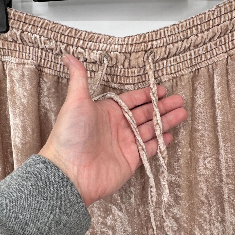 Hei Hei Fairy Boho Burnout Velvet Wide Leg Lounge Pants MP Pink Coquette - Picture 4 of 11
